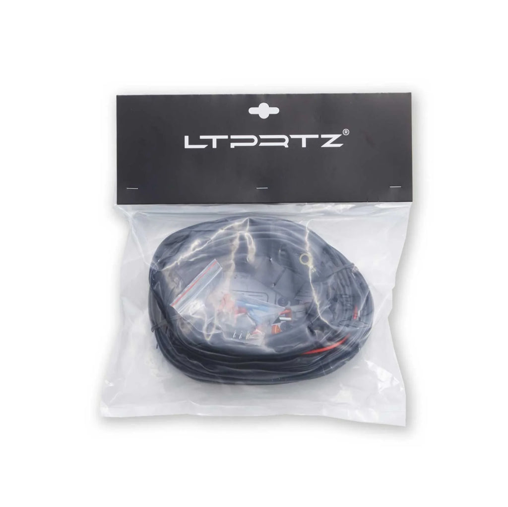 Kabelbaum für zwei Zusatzscheinwerfer mit 4 Pin DT Stecker - NUR PASSEND für Scheinwerfer LP-TRX3-7E und LP-RRDL9E-BL