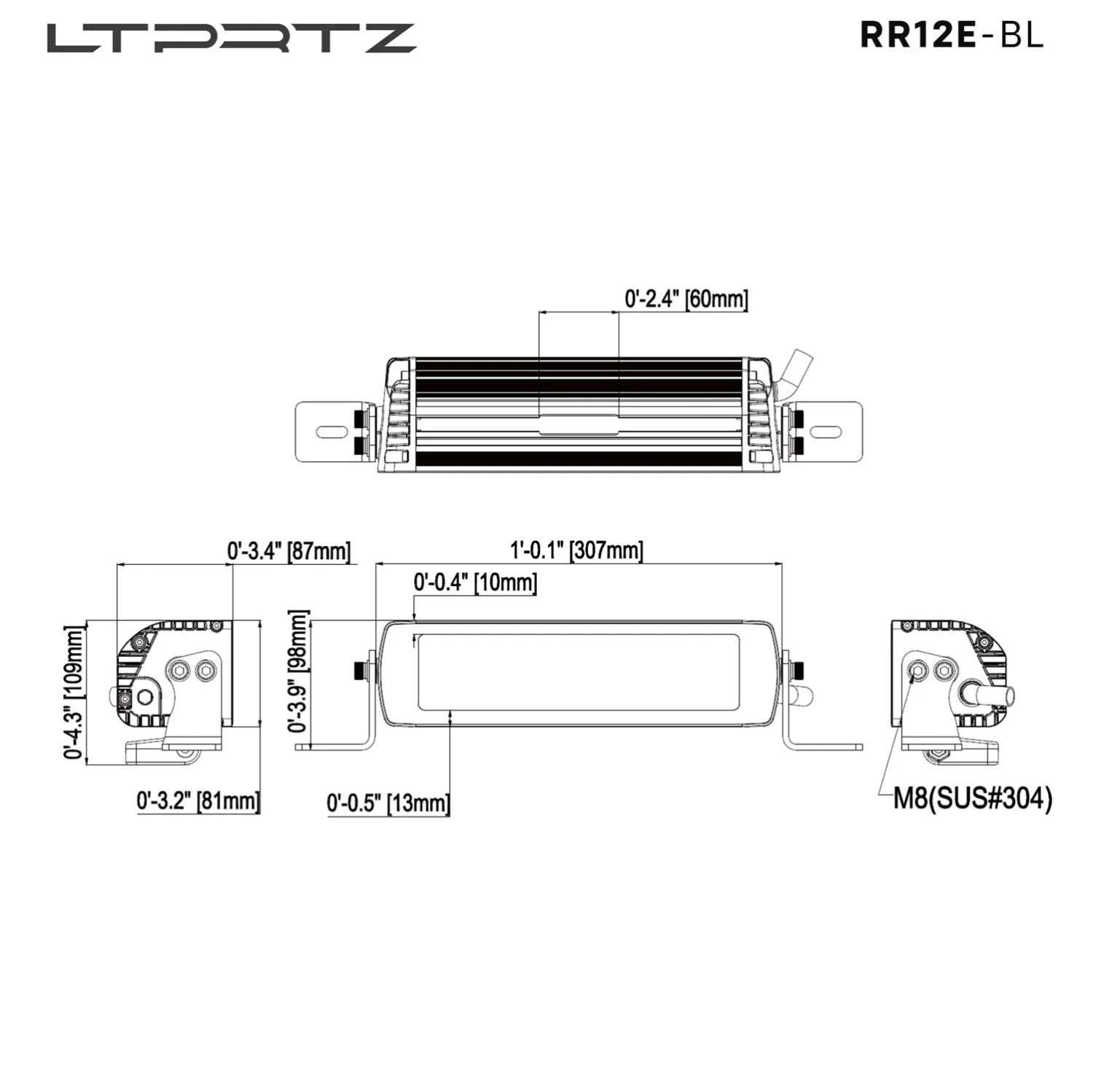 REAPER 12 Zoll - Fernscheinwerfer Lightbar E-Zulassung