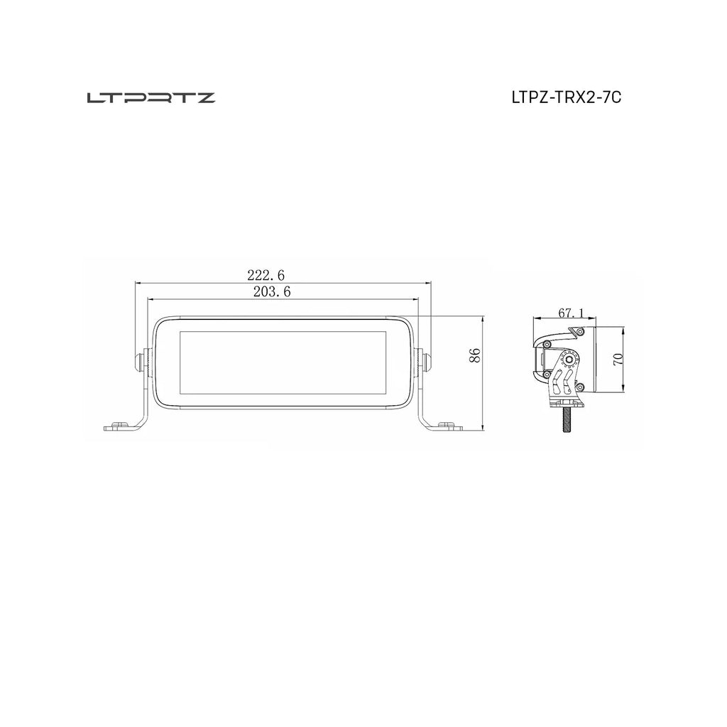 TRX 2.0 7 Zoll Combo - Fernscheinwerfer Lightbar E-Zulassung
